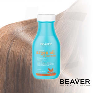 Keratin: BEAVER Argan Oil & Keratin Shampoo 350ml J14KSO