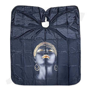 Towel Cape Apron Uniform: Cutting Cape Joint Buckle Luxury Black Gold Style S17 140x160mm J26SSG