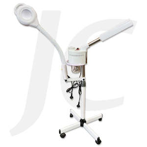 Beauty Machine: Facial Steamer Magnifying Lamp 2 in 1 On Wheel J32FTO
