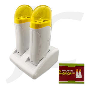 Waxing Manicure Machine: Wax Cartridge Depilatory Heater Two Heads 8321A J33WDH