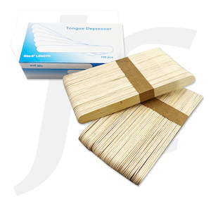 Wax Strip Spatula Remover: Wooden Wax Spatula Large Tongue Depressor 6 Inches In Box 100pcs J42WSL