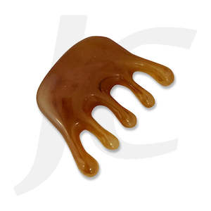 Resin Massage Claw Comb "Fat Comb" Brown J53RFB