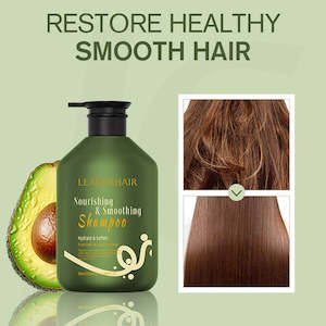 Shampoo Conditioner Treatment: LEADERHAIR Nourishing & Smoothing Shampoo Hydrate & Soften 330ml J14HOS