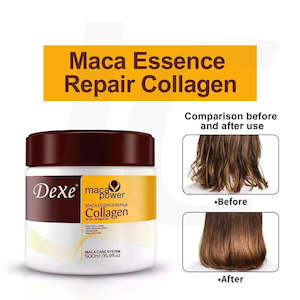 Shampoo Conditioner Treatment: Dexe Maca Essence Repair Collagen Hair Mask 500ml J14RMH