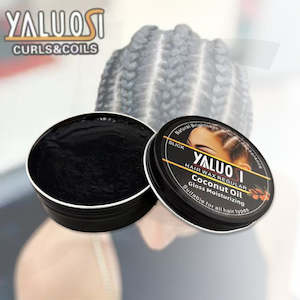 Styling Product Serum: YALUOSI Hair Wax Regular Coconut Oil Gloss Moisturizing Braiding Gel Dark 150ml J13BMS*