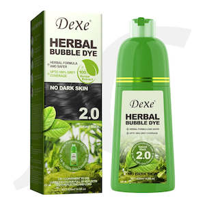 Dexe Herbal Bubble Dye Non-stain 2.0 Natural Black 420ml J14BHB**