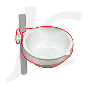 [Parts Only] Clamp On Plastic Beauty Facial Bowl White J34FBA