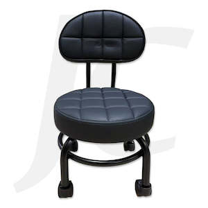 Trolley Chair Station Basin Table: Short Stool With Back Black DS-929 J34WOS