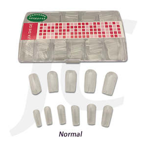 JIA SHI GE Plastic Nail Tips Normal Clear Color 500pcs J84TNC