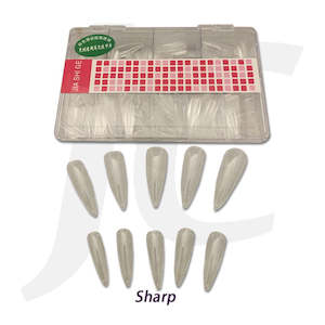 JIA SHI GE Plastic Nail Tips Sharp Clear Color 500pcs J84TSC