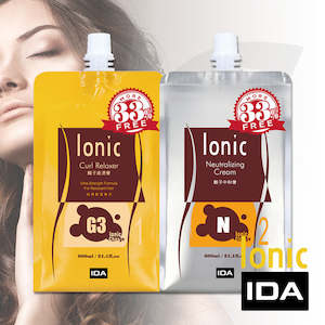 Ida Professional Hair Works: IDA Ionic Straightening Set G3 & N For Resistant Hair 600mlx2 J15G3N