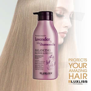 New Arrival: LUXLISSS Balancing Blond & Silver Sulfate-Free Shampoo 500ml J14SSB*