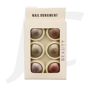 Nail Glitter Titanium Effect Powder 6 in one J85TE6