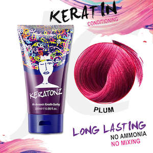 KERATONZ Semi-Permanent Hair Color Plum 180ml J11KPU*