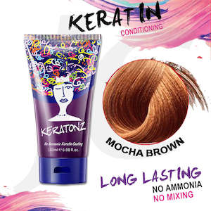 KERATONZ Semi-Permanent Hair Color Mocha Brown 180ml J11KMB*