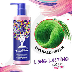 KERATONZ Lock In Shampoo Emerald Green 500ml J11SEG*