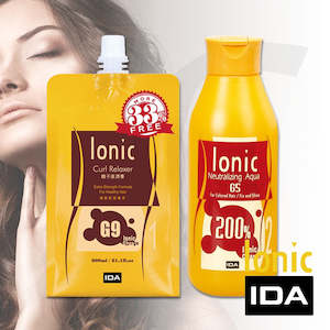 IDA Ionic Straightening Set For Healthy Hair G9 & G5 Aqua Neutralizer 600ml+480ml J15G9A