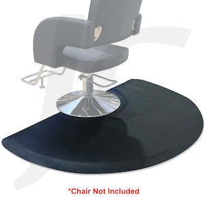 Salon Barber Cutting Chair Anti Fatigue Floor Mat: Salon Barber Chair Floor Mat Anti-fatigue 91x152cm(Width) 1.27cm(Thickness) Matt Black J39MBL
