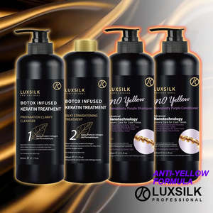 Shampoo Conditioner Treatment: [With Nano SC] LUXSILK Keratin Botox Infused Whole Set Set 800mlx4 J16SWP*