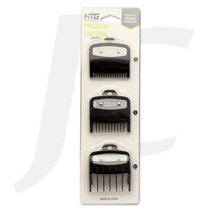 Comb Brush Roller Clip: HTG Professional Premium Metal Clipper Guard 1.5mm(No. 1/2) & 3mm(No.1) & 4.5mm(No.1and1/2) J39MTC