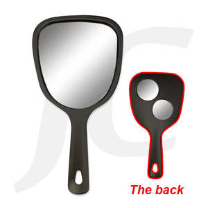 Sprayer Mirror Neck Strip Brush: Hand Mirror With 2X At Back TV Black J24TBK