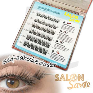 Professional Lash Extension: SALON Save Glue-Free Self-adhesive Cluster Lashes SLYW01 J71SLY*