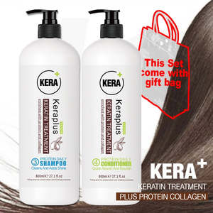 Shampoo Conditioner Treatment: JC Keraplus Keratin No.3 No.4 Protein Shampoo Conditioner 800mlx2 J16BPT**