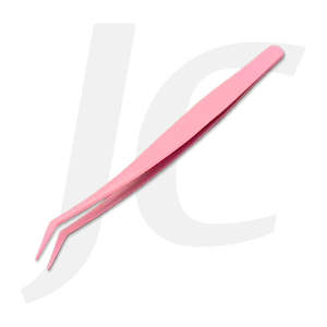 Eyelash Tweezers Basic Feather Pink J73JYJ