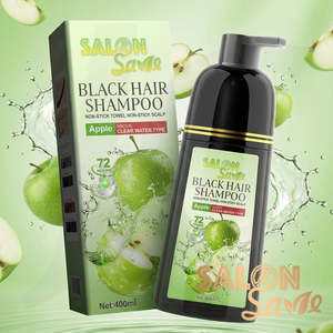 SALON Save Black Hair Shampoo Apple Dye Clear Water Type 400ml J14SSA**