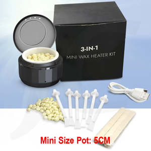 Waxing Manicure Machine: [USB] 3-IN-1 Mini Wax Heater Kit 5cm J33NMW