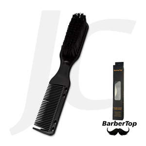 BarberTop Double-Sided Comb Brush Black J24BWD