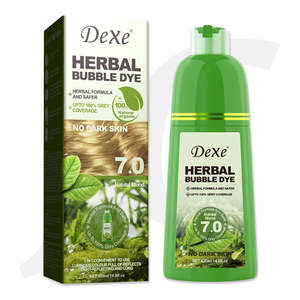 Dexe Herbal Bubble Dye Non-stain 7.0 Natural Blond 420ml J14NBD**