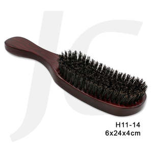 Paddle Curved Brush Wooden Zebra H11-1 6x24x4cm J24WSH