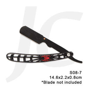 Scissors Razor Blade: Barber Razor Carrier S08-7 Spider Black Red 14.6x2.2x0.8cm J25BRD