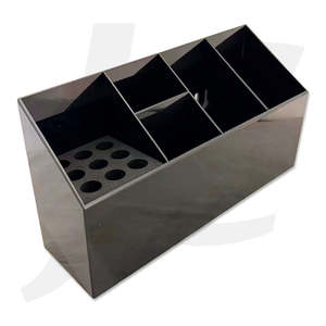 Tool Pouch Bag Box: Scissors and Tools Holder Tray Slanted Style Black J27BSS