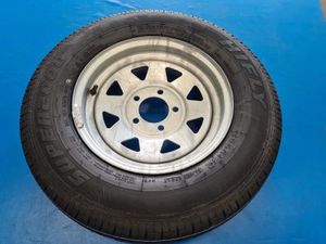 13" Galvanised wheel - 5/114.3 PCD Rim and 165r13c Tyre, wheel JCM Direct Tyres