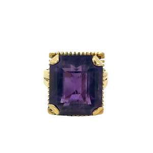 Vintage Amethyst Dress Ring