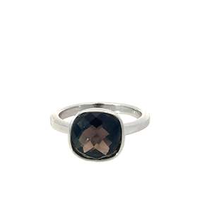 Modern Smoky Quartz Ring