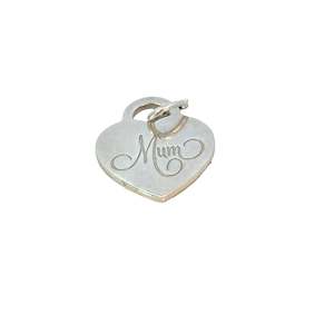 Jewellery Pendants: Tiffany and Co "Mum" Pendant Heart