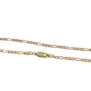 Jewellery Necklaces: Figaro Chain in 9ct Yellow Gold