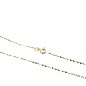 Flattened Cable Chain in 9ct Yellow Gold - 45cm