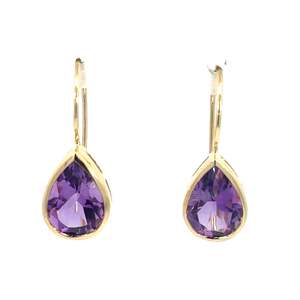 Jewellery Earrings: Amethyst Drop Earrings