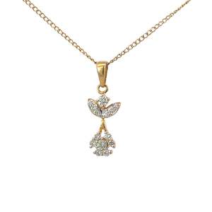 Jewellery Pendants: Diamond Yellow Gold Pendant