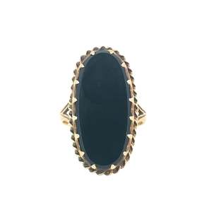 Jewellery Antique Vintage: Vintage Black Onyx Mourning Ring