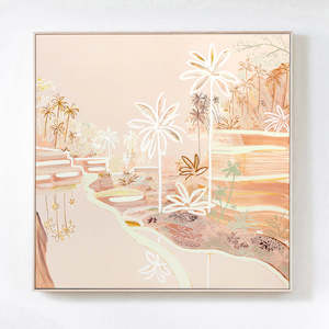 On My Way (Tegalalang Rice Terraces Bali) - Original Artwork on Canvas by Jen Sievers