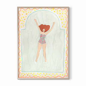 Sage: Splish Splash - Original Artwork on Paper by Jen Sievers