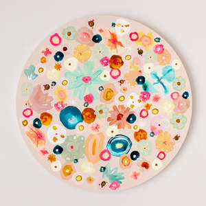 Neon Bloom - Original Artwork on Canvas by Jen Sievers