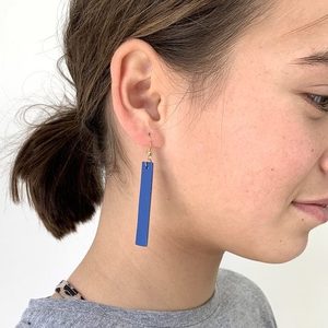 Products: ‘Tall & Grace’ Leather Earrings - Jennifer Strange