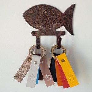 Products: Leather Key Ring - Jennifer Strange