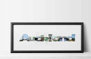 Products: Auckland Word Art Print